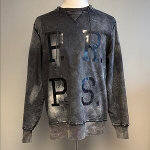 PRPS Graphic Acid Wash Pullover Sweatshirt XL Streetwear Logo